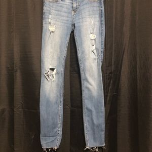 Low rise super skinny jeans